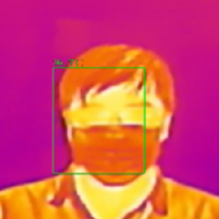 像素视频人脸识别实时测温系统;章鱼通智能产品
