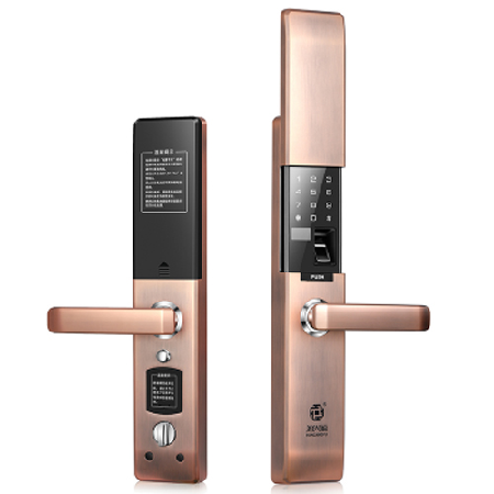 H6002自动滑盖智能指纹锁;人工智能与机器人产业平台智能产品