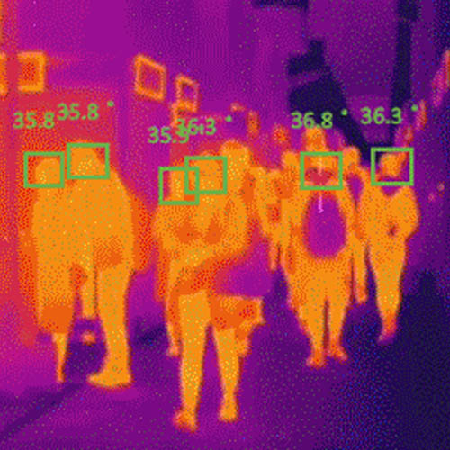 人脸识别自动测温联网告警平台;章鱼通智能产品